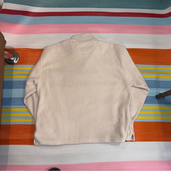 Perry Ellis America Active Polar Fleece 1/4 Zip Cream Blue Men’s Size X-Large - Picture 3 of 3